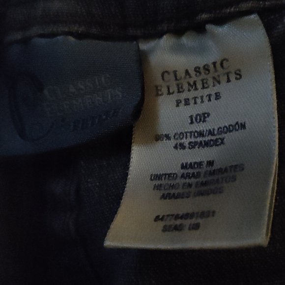 ✨ Classic Elements petite woman's 10P jeans - Picture 3 of 3